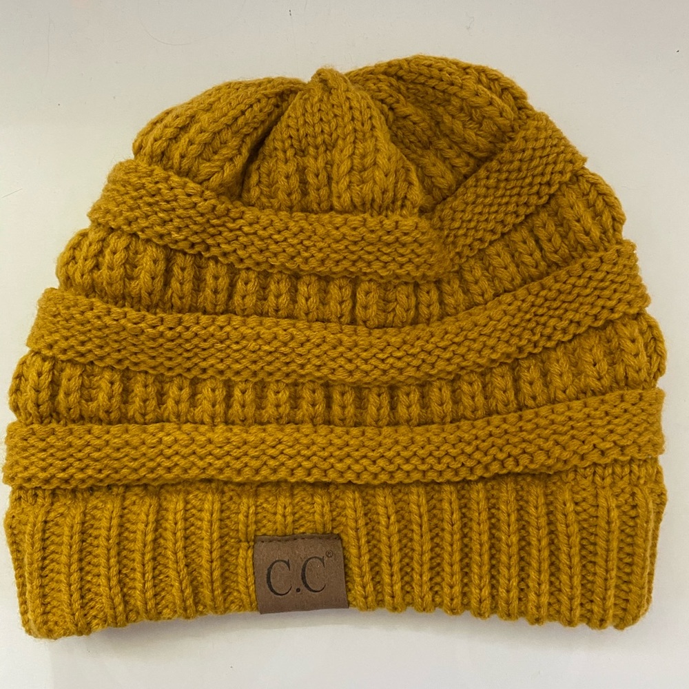 Mustard Yellow CC beanie